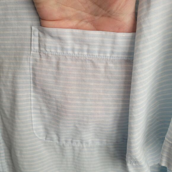 Vineyard Vines Mens Button Down Shirt Size XXL Slim Fit Murray Cotton Linen - Picture 5 of 12